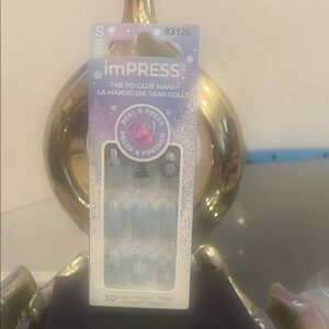 imPRESS Light Blue Holiday Press-On Nails
